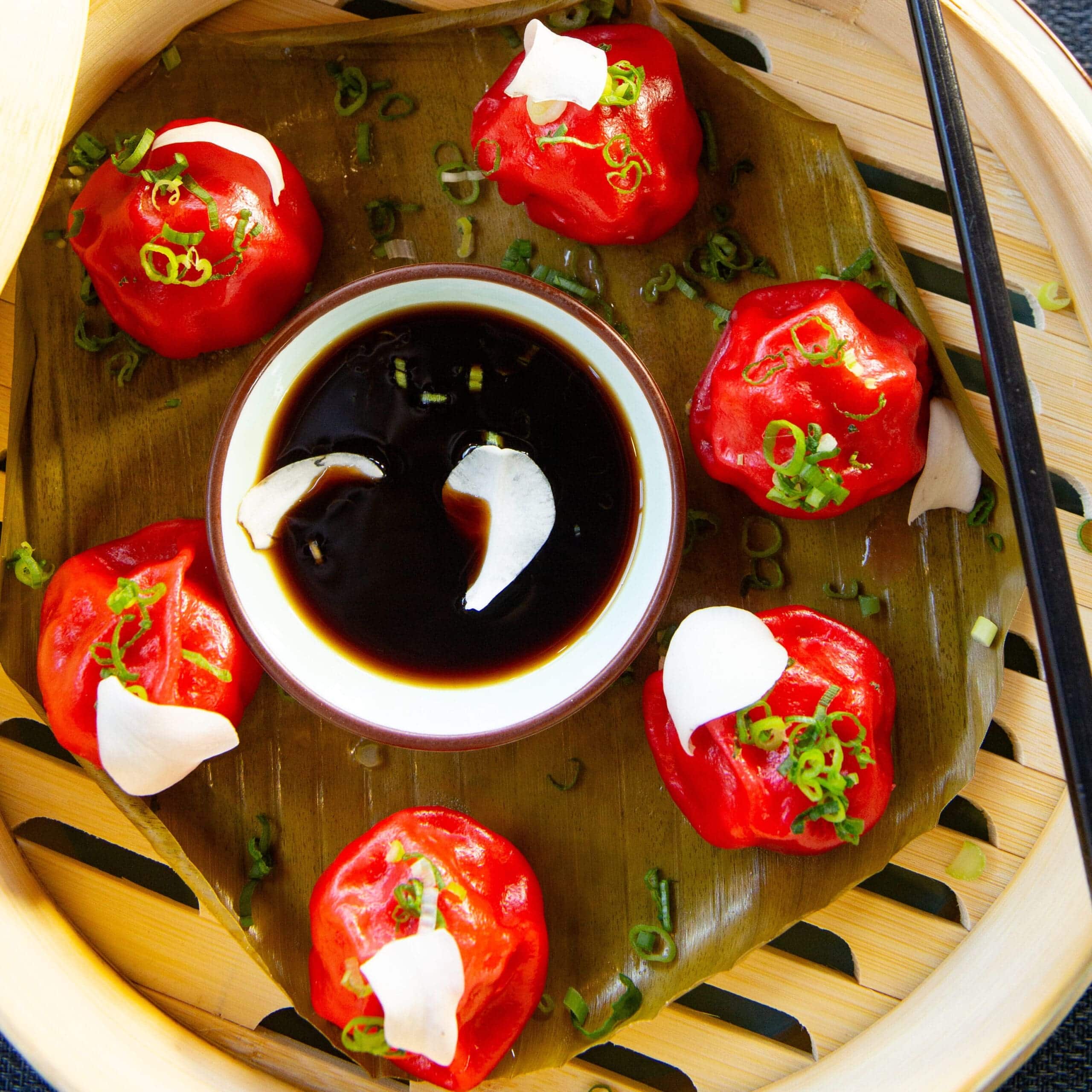 Chicken Basil Burnt Garlic Dumplings Chicken Basil Burnt Garlic Dumplings